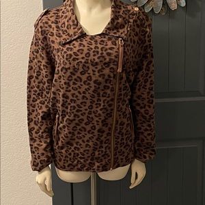 Kensie Leopard Jacket 2x